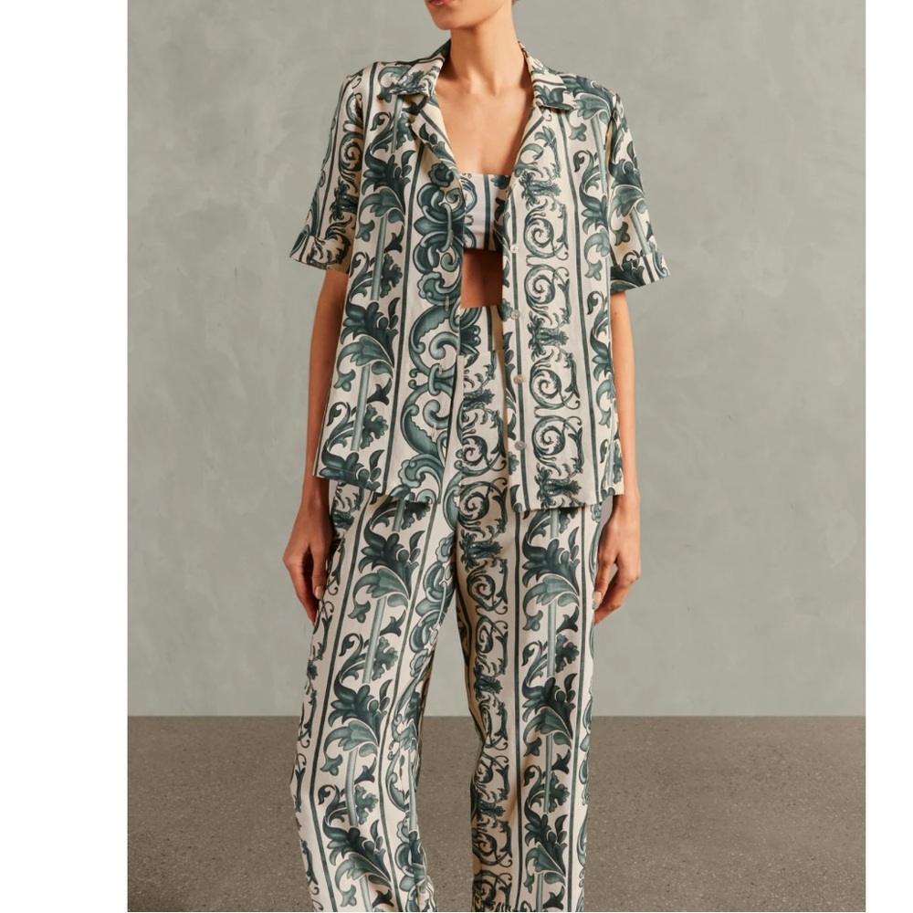 Adriana  Degreas HERA STRAIGHT PANTS  and HERA SHORT-SLEEVED SHIRT